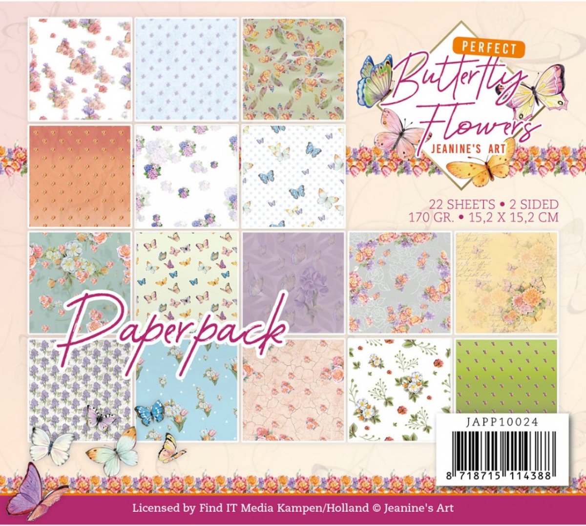 Paperpack - Perfect Butterfly Flowers - Jeanines Art